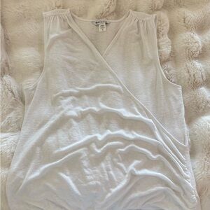 Athleta White Wrap Tank Top